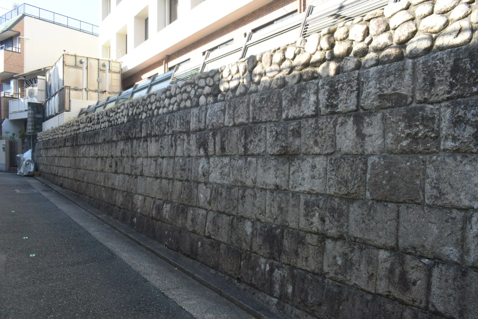 神戸ユダヤ共同体(神戸ジューコム)跡地の擁壁